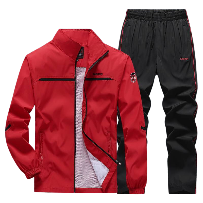 Men's Loose Lapels Casual Sportswear Polyester Composite Fabric